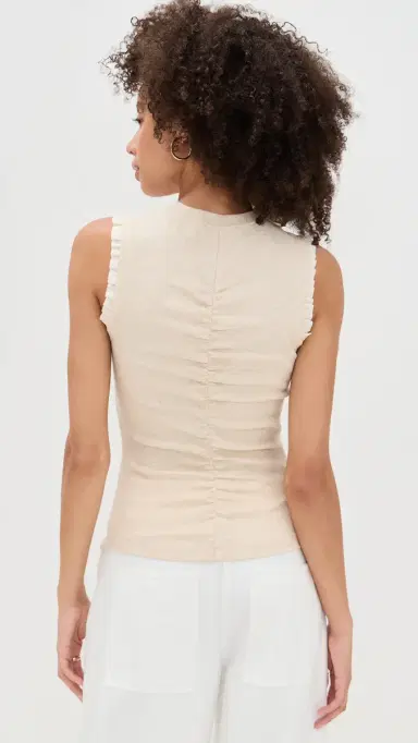 Ulla Johnson Kyla Top Ivory Melange P | Thumbnail 3