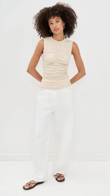 Ulla Johnson Kyla Top Ivory Melange P | Thumbnail 5