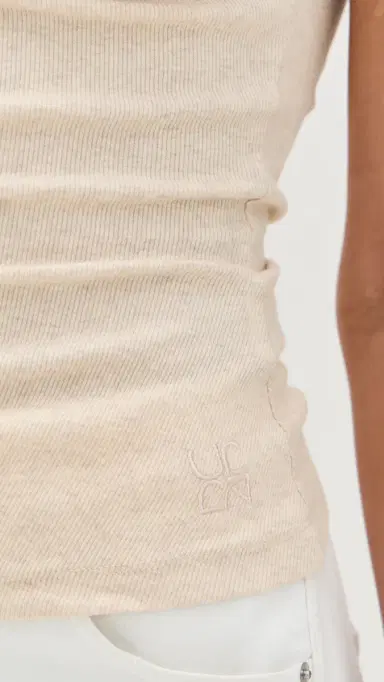 Ulla Johnson Kyla Top Ivory Melange P | Thumbnail 6