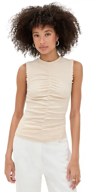Ulla Johnson Kyla Top Ivory Melange P | Thumbnail 1