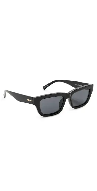 Le Specs Le Castle Sunglasses Black One Size | Thumbnail 1 Le Specs Le Castle Sunglasses Black One Size | Thumbnail 1