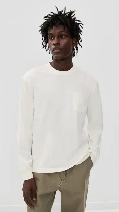 Madewell Vintage Long Sleeve Tee oft White | Thumbnail 2 Madewell Vintage Long Sleeve Tee oft White | Thumbnail 2