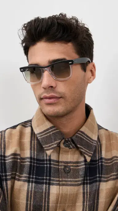 Ray-Ban Wayfarer Street Neat Sunglasses Black On Transparent One Size | Thumbnail 4 Ray-Ban Wayfarer Street Neat Sunglasses Black On Transparent One Size | Thumbnail 4