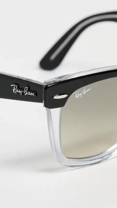 Ray-Ban Wayfarer Street Neat Sunglasses Black On Transparent One Size | Thumbnail 6 Ray-Ban Wayfarer Street Neat Sunglasses Black On Transparent One Size | Thumbnail 6