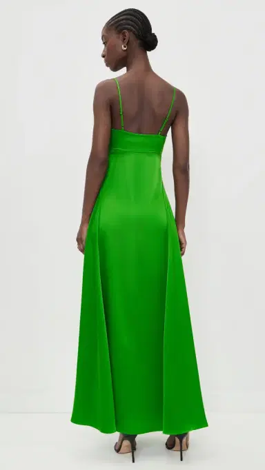 Susana Monaco Satin Slip Dress Shamrock | Thumbnail 4