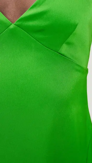 Susana Monaco Satin Slip Dress Shamrock | Thumbnail 6