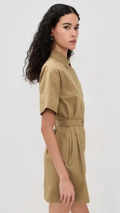ALIGNE Reign Poplin Dress Camel | Thumbnail 4