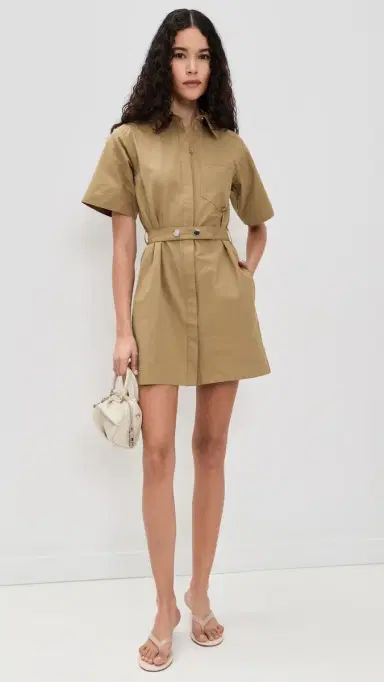 ALIGNE Reign Poplin Dress Camel | Thumbnail 5