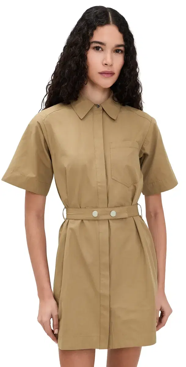 ALIGNE Reign Poplin Dress Camel