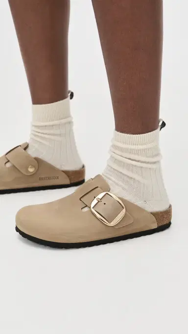 Birkenstock Boston Big Buckle Clogs Tobacco Brown 37 | Thumbnail 3