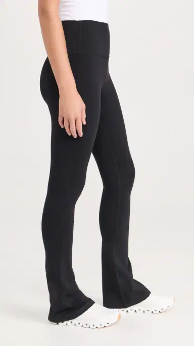 Splits59 Raquel High Waist Supplex Flared Full Leggings Black M | Thumbnail 4