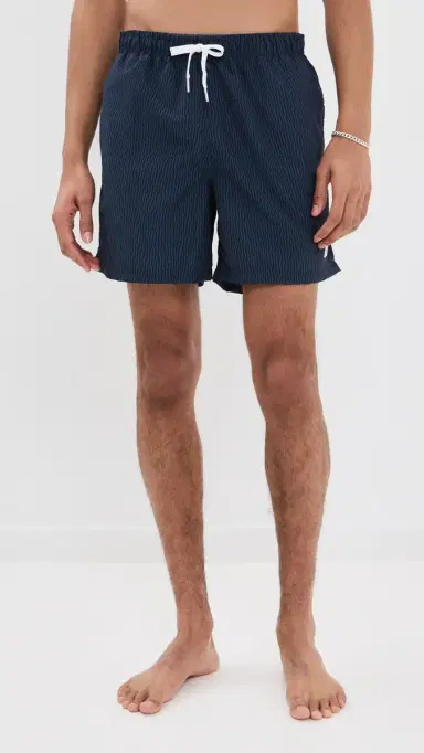BATHER Midnight Crescendo Swim Trunks 5 Navy L | Thumbnail 2