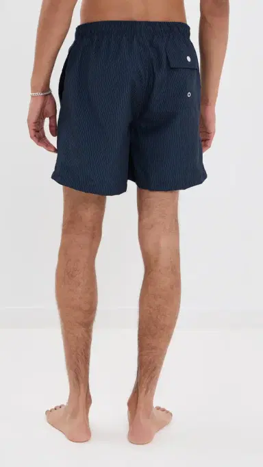 BATHER Midnight Crescendo Swim Trunks 5 Navy L | Thumbnail 3