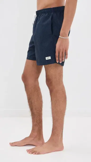 BATHER Midnight Crescendo Swim Trunks 5 Navy L | Thumbnail 4