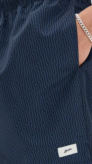 BATHER Midnight Crescendo Swim Trunks 5 Navy L | Thumbnail 6
