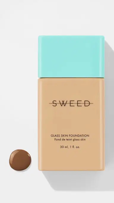SWEED Glass Skin Foundation 14 - Deep with Neutral to Warm Yellow Undertones 30ml | Thumbnail 2