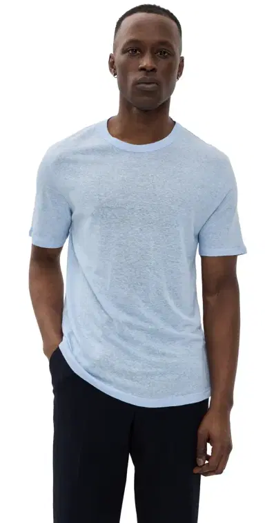 OFFICINE GÉNÉRALE inen Tee Dream Blue | Thumbnail 1 OFFICINE GÉNÉRALE inen Tee Dream Blue | Thumbnail 1