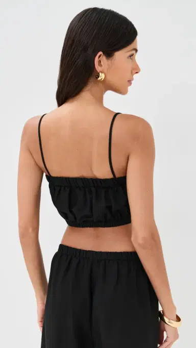 LE BOP Camille Cropped Linen Top | Thumbnail 3 LE BOP Camille Cropped Linen Top | Thumbnail 3
