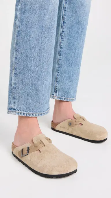 Birkenstock Boston Braid Clogs Taupe 36 | Thumbnail 3