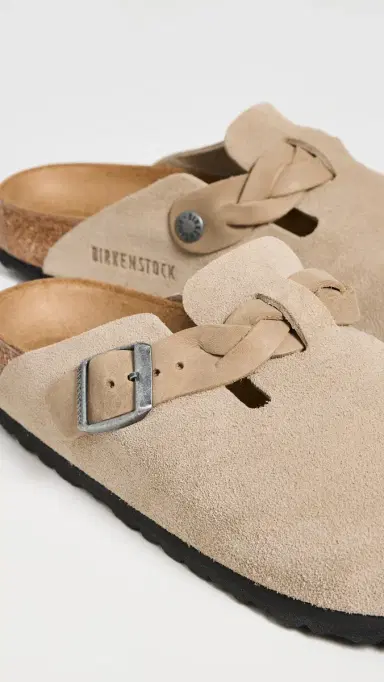 Birkenstock Boston Braid Clogs Taupe 36 | Thumbnail 6