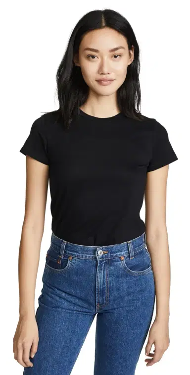 Vince Essential Crew Tee Black XS | Thumbnail 1