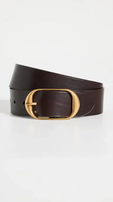 Nili Lotan Nili Belt Dark Brown/Antique Brass 80 | Thumbnail 2