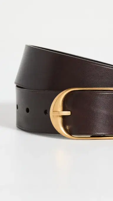 Nili Lotan Nili Belt Dark Brown/Antique Brass 80 | Thumbnail 5