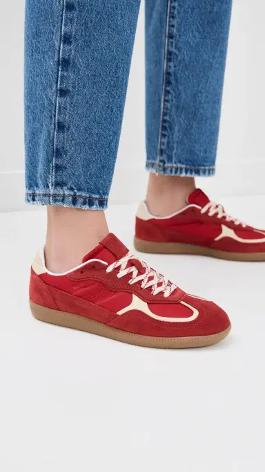 ALOHAS Rife Sheen Leather Sneakers Sheen Red 39 | Thumbnail 3