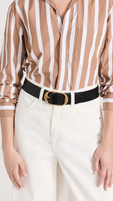 Nili Lotan Nili Belt Black/Antique Brass 75 | Thumbnail 3