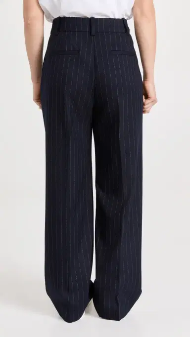 Favorite Daughter The Favorite Pants Petite Navy Pinstripe 0 | Thumbnail 3
