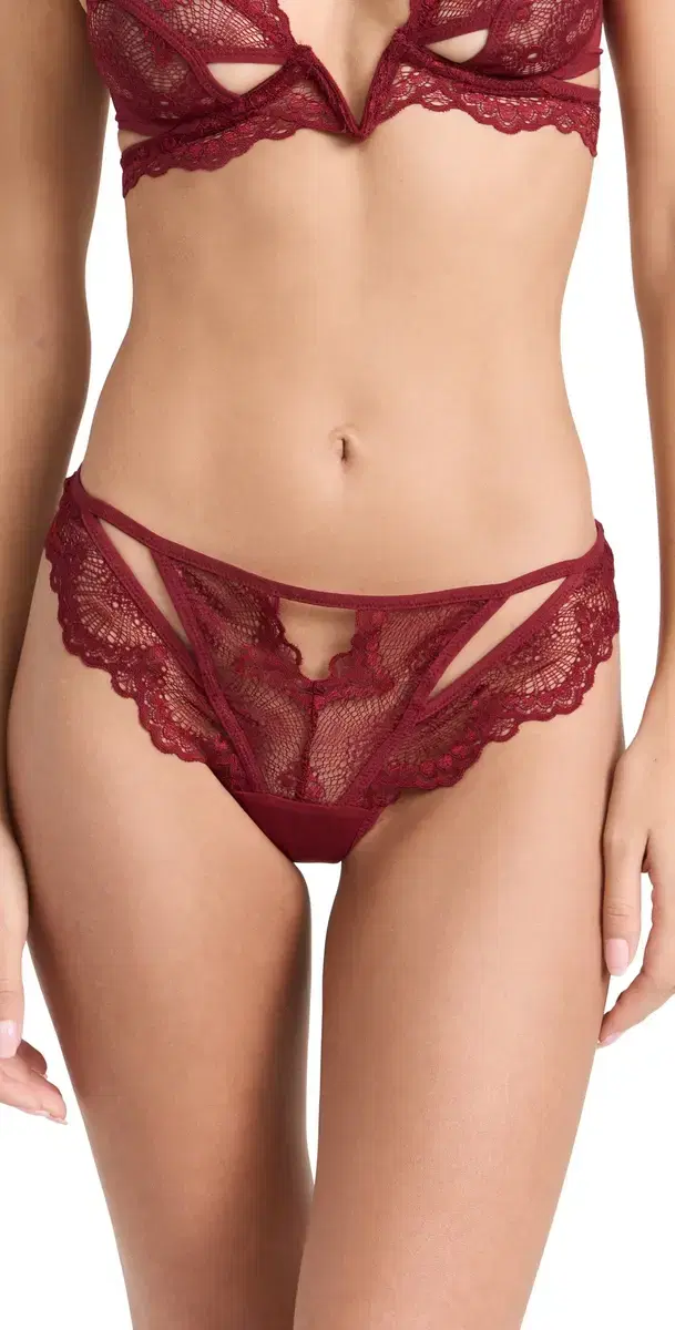 Kane Cutout Thong Ruby