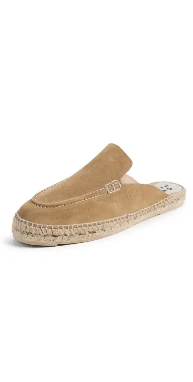 MANEBI Suede Traveler Mule Espadrilles Suede Washed Beige 44 | Thumbnail 1 MANEBI Suede Traveler Mule Espadrilles Suede Washed Beige 44 | Thumbnail 1