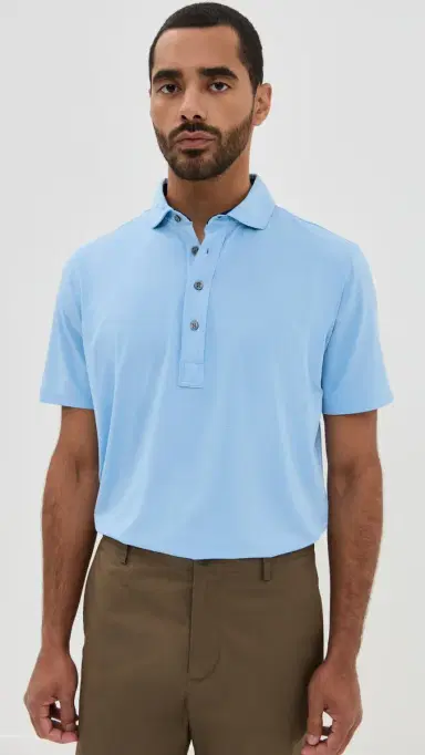 Greyson Tala Lightweight Airflow Jersey Polo Wolf Blue S | Thumbnail 2