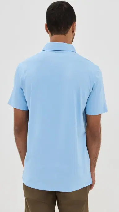 Greyson Tala Lightweight Airflow Jersey Polo Wolf Blue S | Thumbnail 3