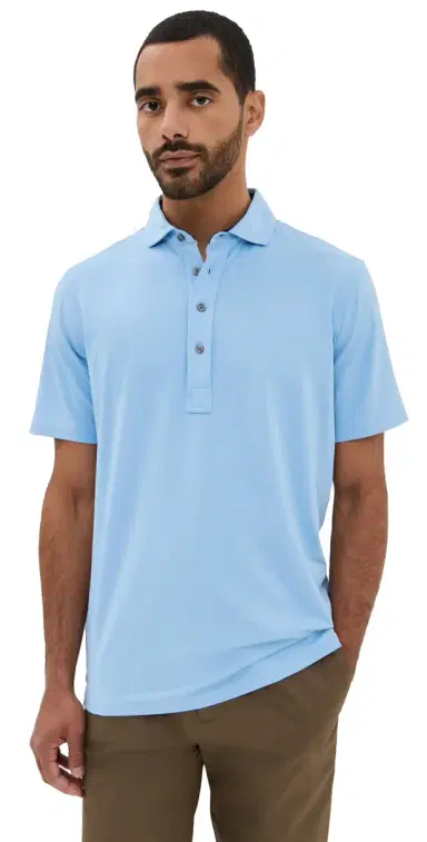Greyson Tala Lightweight Airflow Jersey Polo Wolf Blue S | Thumbnail 1