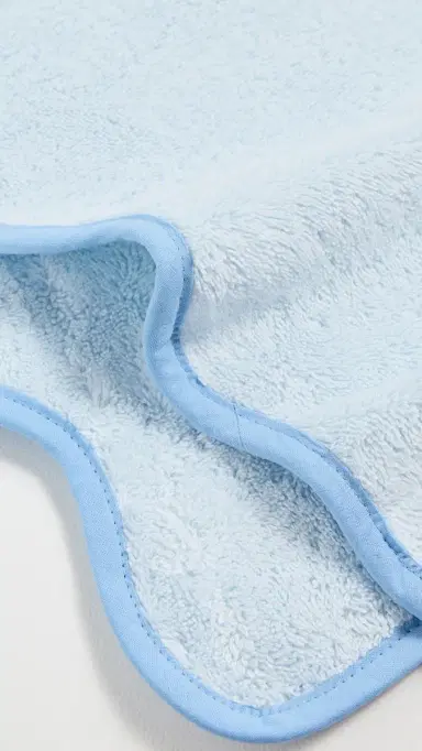 Weezie Scallop Hand Towels 2 Pack French Blue on Light Blue One Size | Thumbnail 4