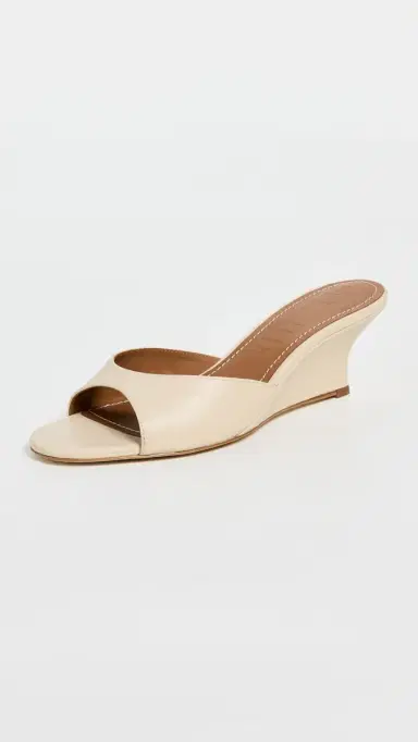 STAUD Brigitte Wedge Sandals Cream | Thumbnail 2 STAUD Brigitte Wedge Sandals Cream | Thumbnail 2