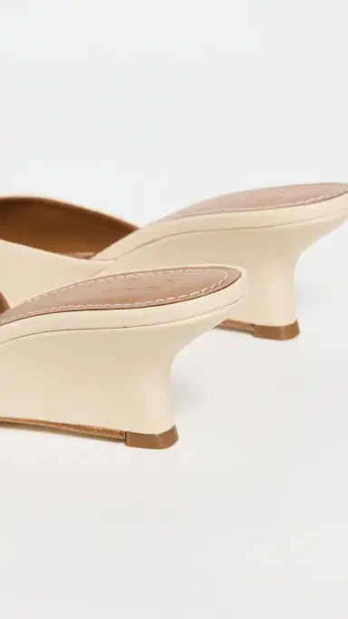 STAUD Brigitte Wedge Sandals Cream | Thumbnail 4 STAUD Brigitte Wedge Sandals Cream | Thumbnail 4