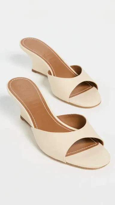 STAUD Brigitte Wedge Sandals Cream | Thumbnail 5 STAUD Brigitte Wedge Sandals Cream | Thumbnail 5