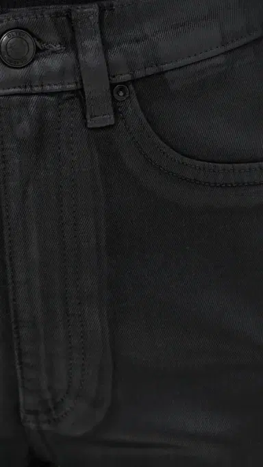 DL1961 Karmine Refined Wide Leg High Rise Coated Jeans Black Coated (Ultimate) 29 | Thumbnail 6 DL1961 Karmine Refined Wide Leg High Rise Coated Jeans Black Coated (Ultimate) 29 | Thumbnail 6