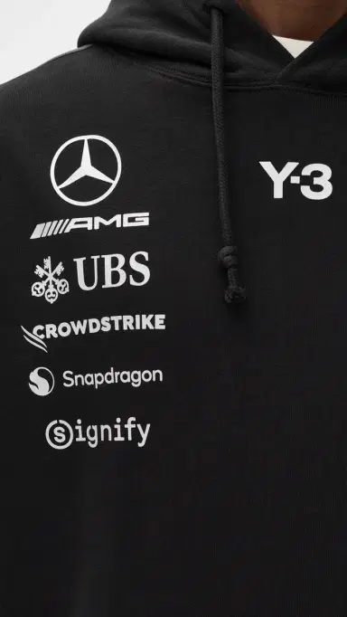 Y-3 x ercedes AG Petronas Formula 1 Hoodie Black | Thumbnail 6