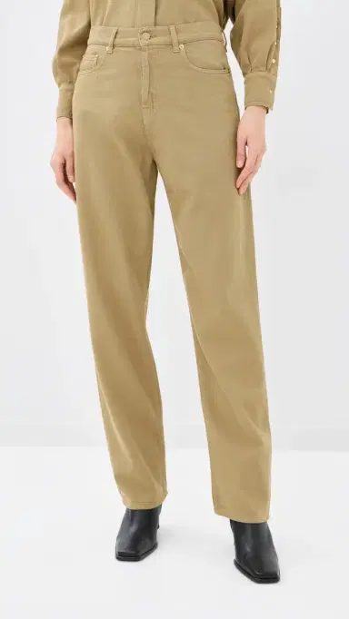 DARKPARK Gale Relaxed Fit Tencel Denim Jeans Sand 27 | Thumbnail 2
