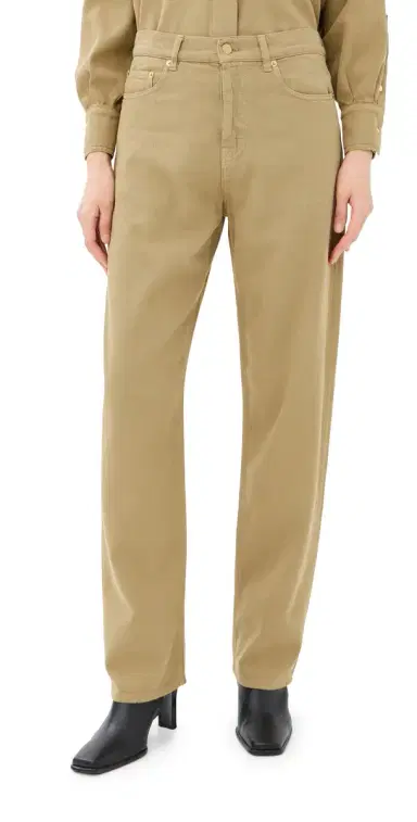DARKPARK Gale Relaxed Fit Tencel Denim Jeans Sand 27 | Thumbnail 1