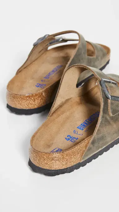 Birkenstock Arizona Soft Footbed Sandals Faded Khaki 42 | Thumbnail 5
