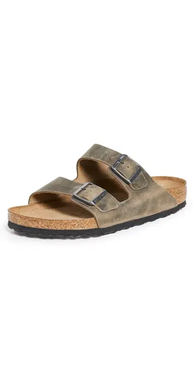 Birkenstock Arizona Soft Footbed Sandals Faded Khaki 42 | Thumbnail 1