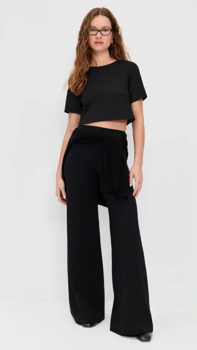 Ripley Rader Ponte Knit Short Sleeve Top Black | Thumbnail 5 Ripley Rader Ponte Knit Short Sleeve Top Black | Thumbnail 5
