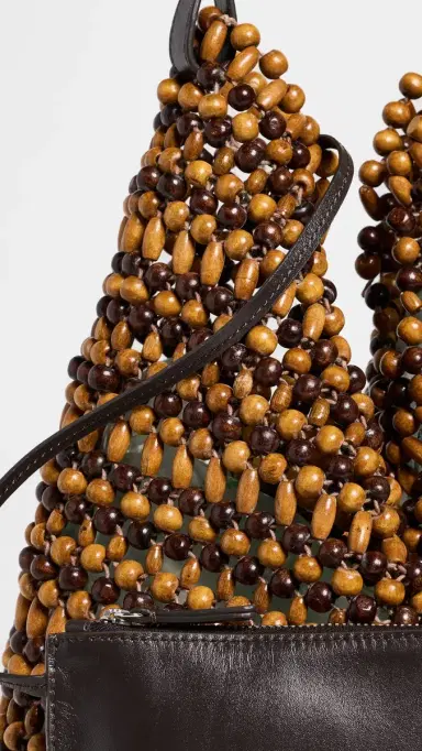 STAUD Drift Shoulder Bag Multi Wood Beads One Size | Thumbnail 5 STAUD Drift Shoulder Bag Multi Wood Beads One Size | Thumbnail 5