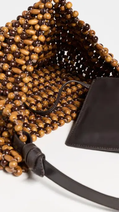 STAUD Drift Shoulder Bag Multi Wood Beads One Size | Thumbnail 6 STAUD Drift Shoulder Bag Multi Wood Beads One Size | Thumbnail 6