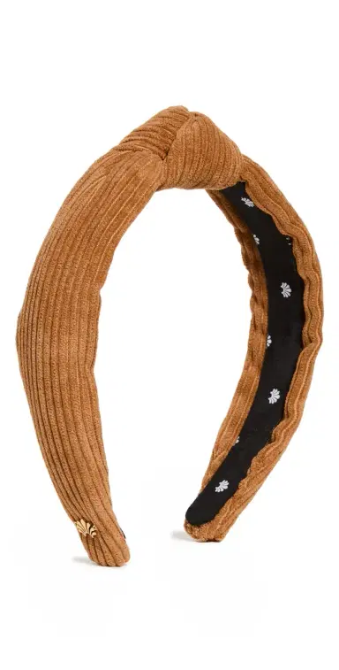 Lele Sadoughi Corduroy Slim Knotted Headband | Thumbnail 1