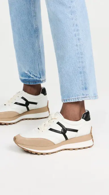 Veronica Beard Valentina Sneakers Coconut/Black 6 | Thumbnail 3 Veronica Beard Valentina Sneakers Coconut/Black 6 | Thumbnail 3